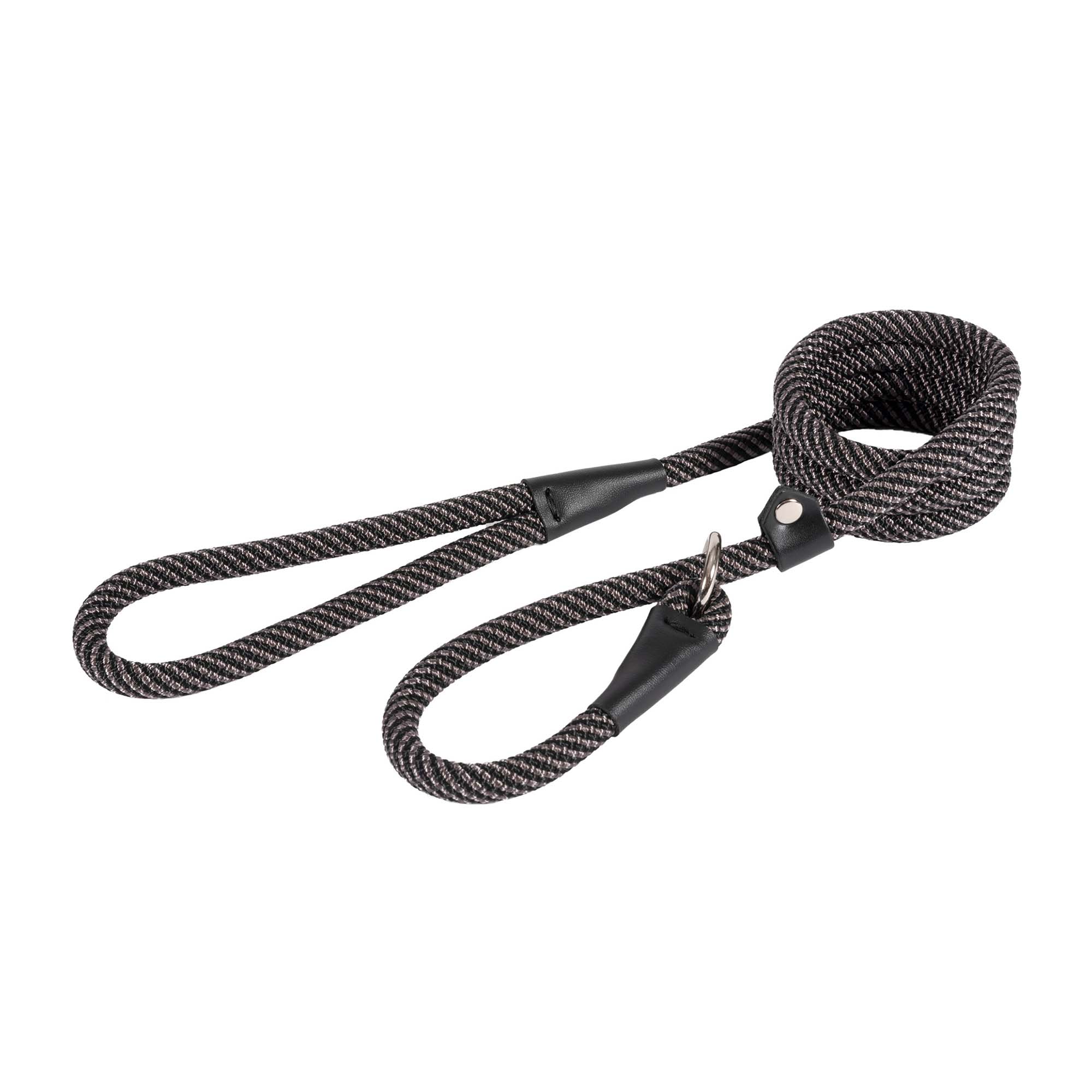 Ancol Extreme Rope Slip Lead Black/Grey 1.5mx12mm - Image 3
