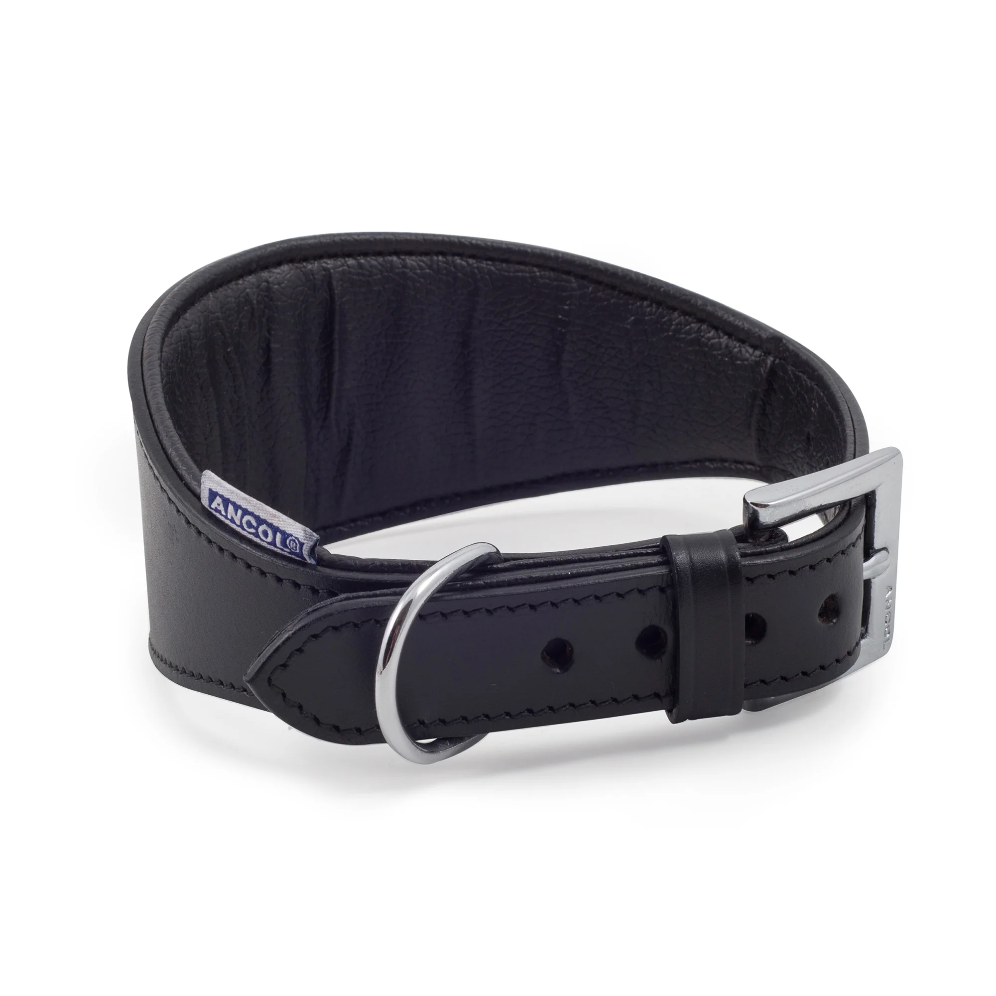 Ancol Heritage Greyhound/Whippet Padded Collar Black Size 2