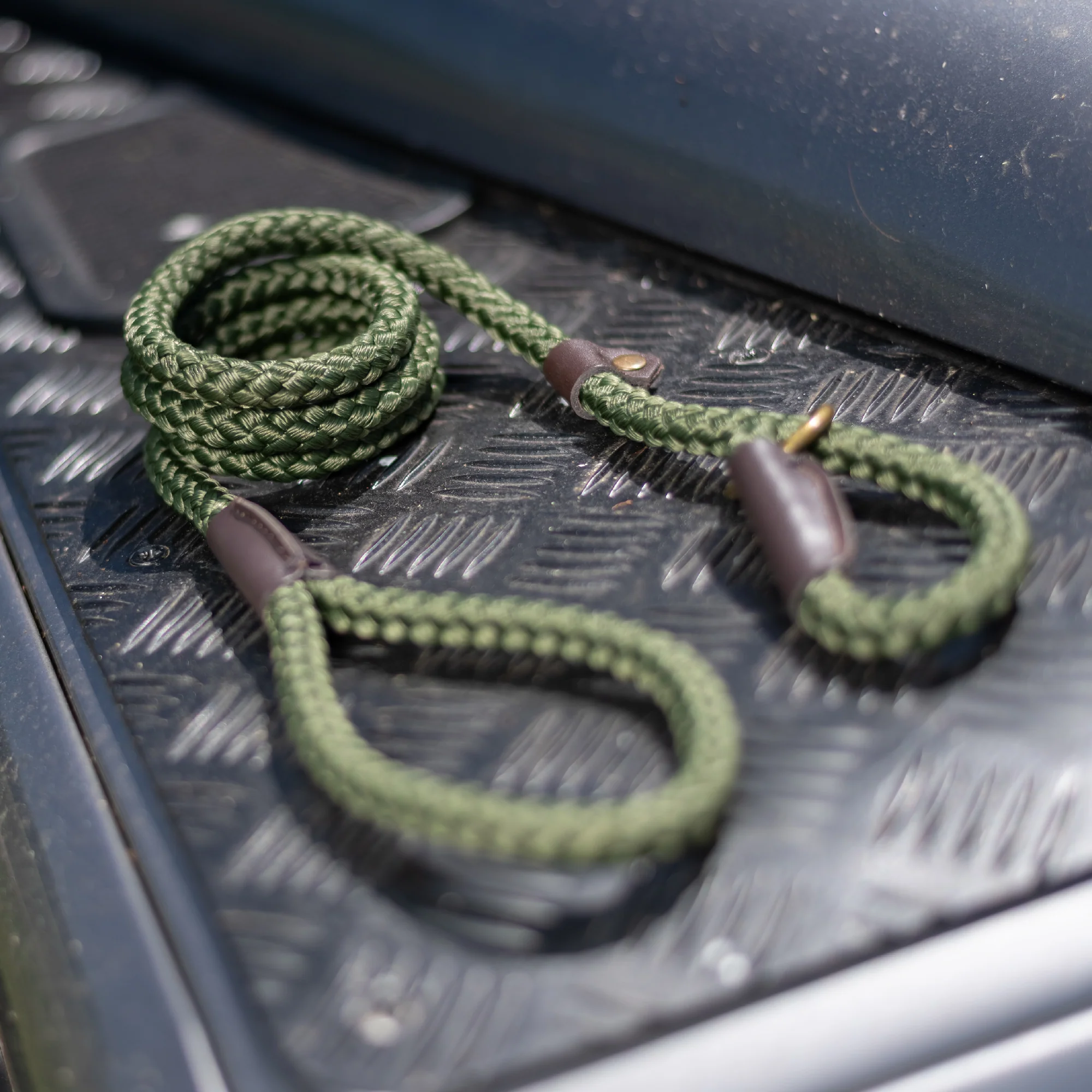 Ancol Heritage Rope Slip Lead Green 1.2mx10mm