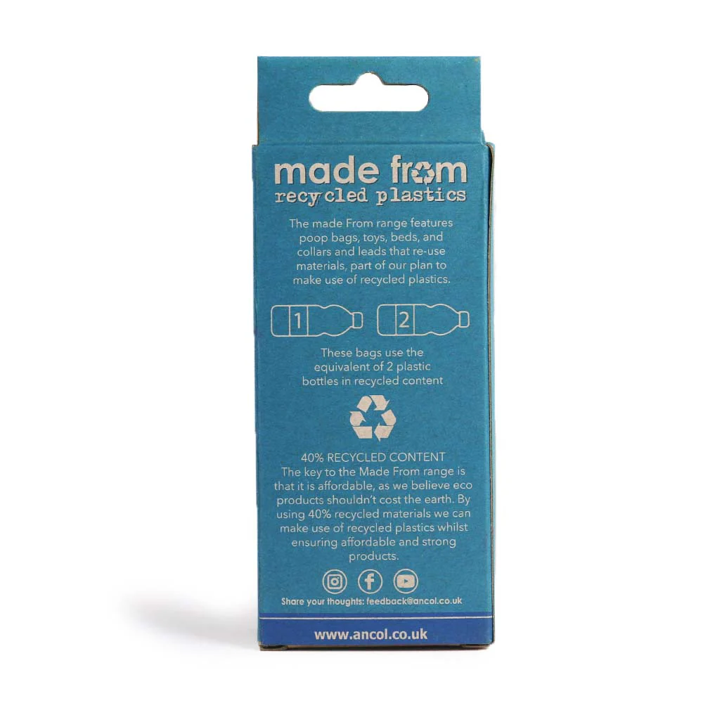 Ancol Made From Recycled Plastic XL Poop Bag 4 Rolls 60 Bags - Image 2