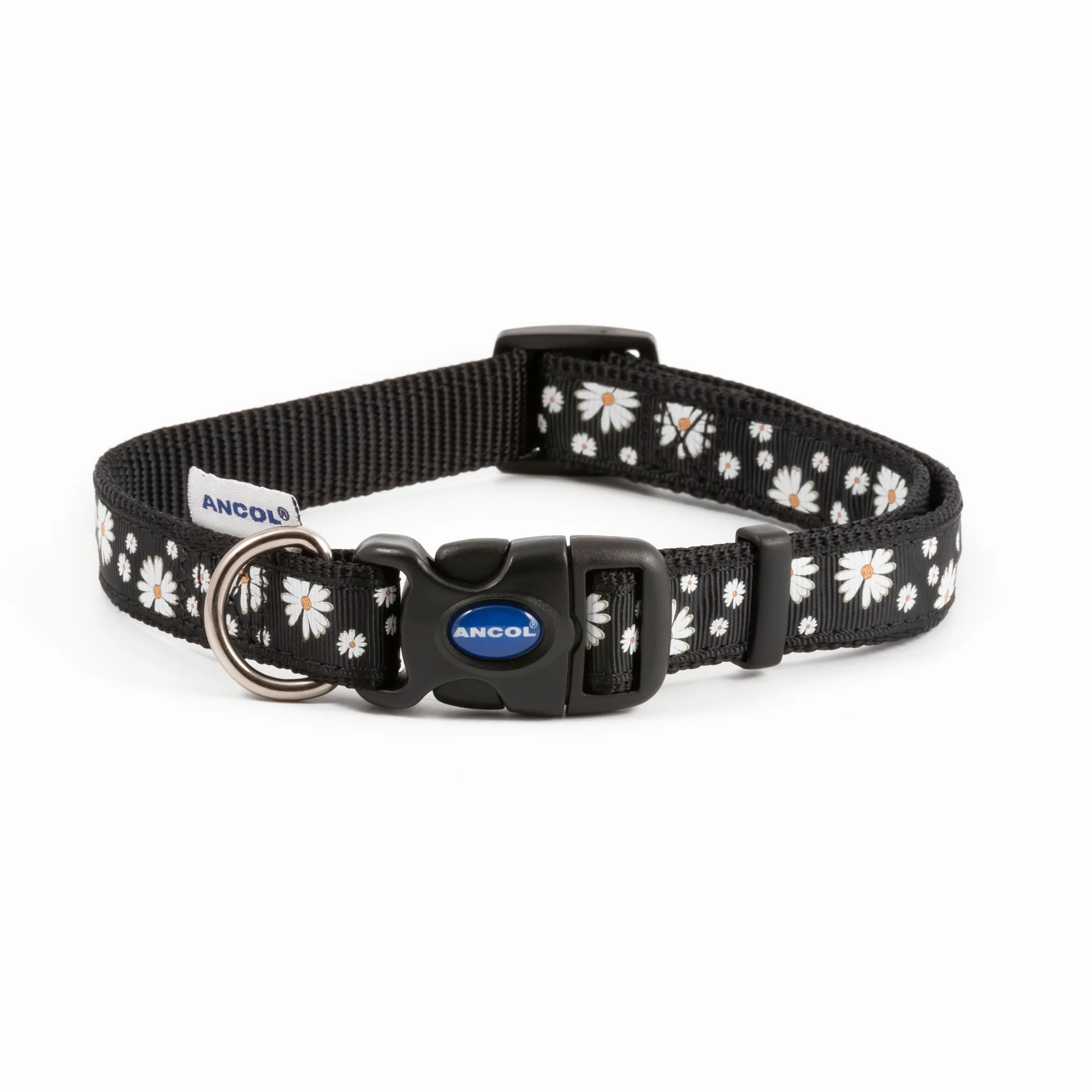 Ancol Quick Fit Collar - Black Daisy Size 1-2