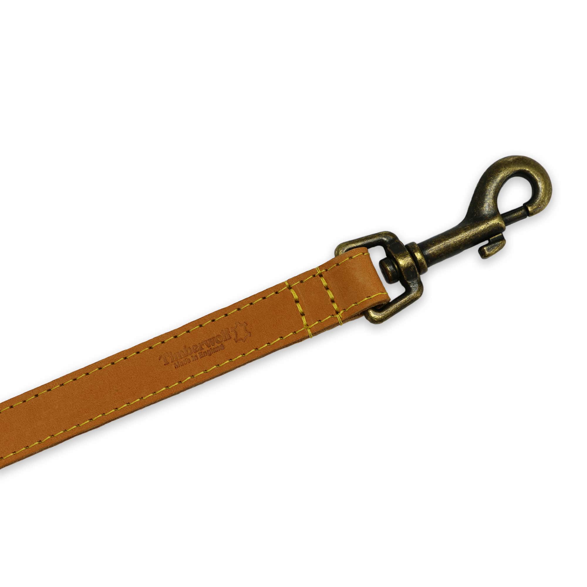 Ancol Timberwolf Leather Lead Mustard 1mx19mm - Image 2