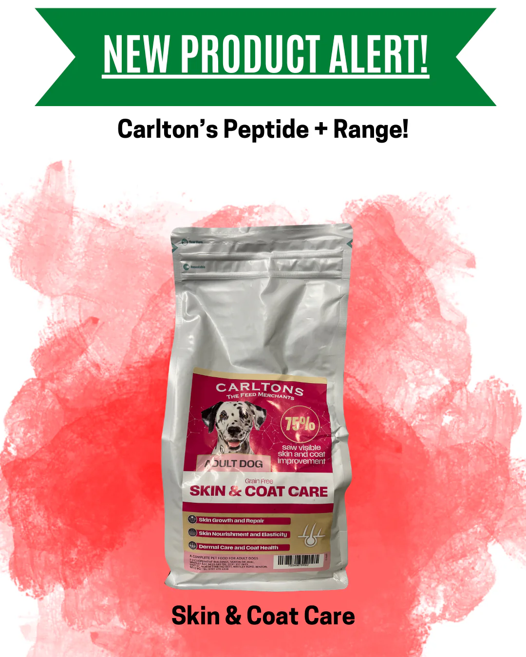 Carlton's Peptide+ Skin & Coat Care 10kg