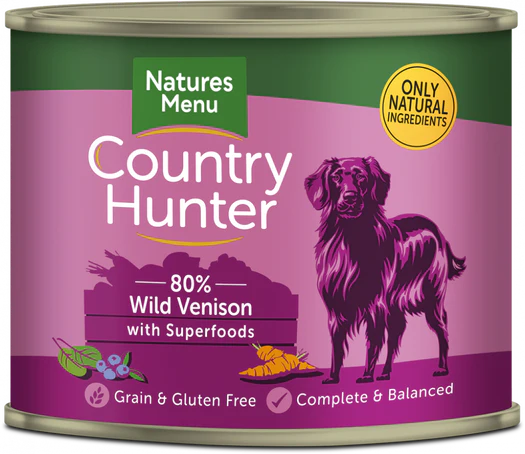 Country Hunter Dog Can Venison & Blueberry 600g