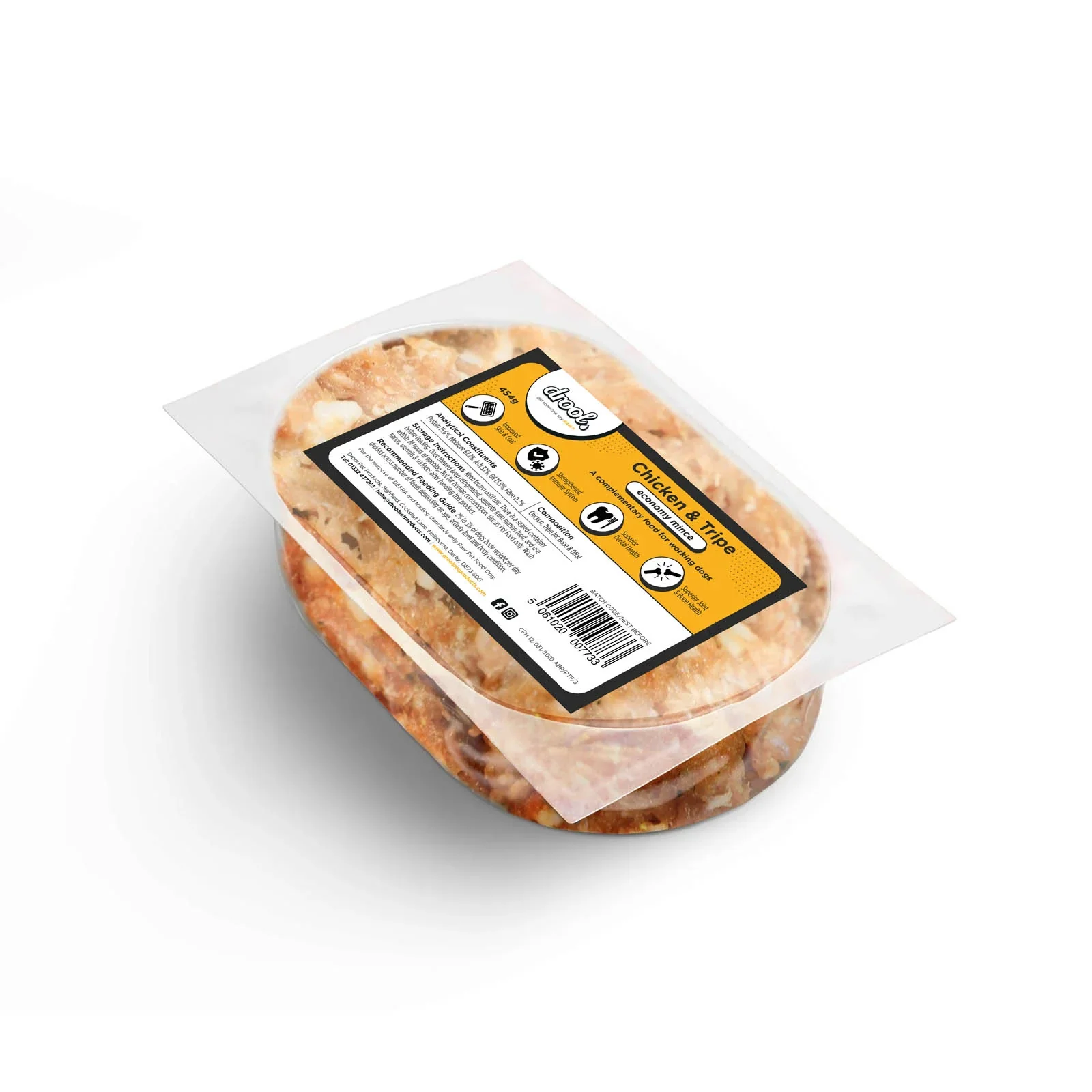 Drool Economy Mince - Chicken & Tripe 454g