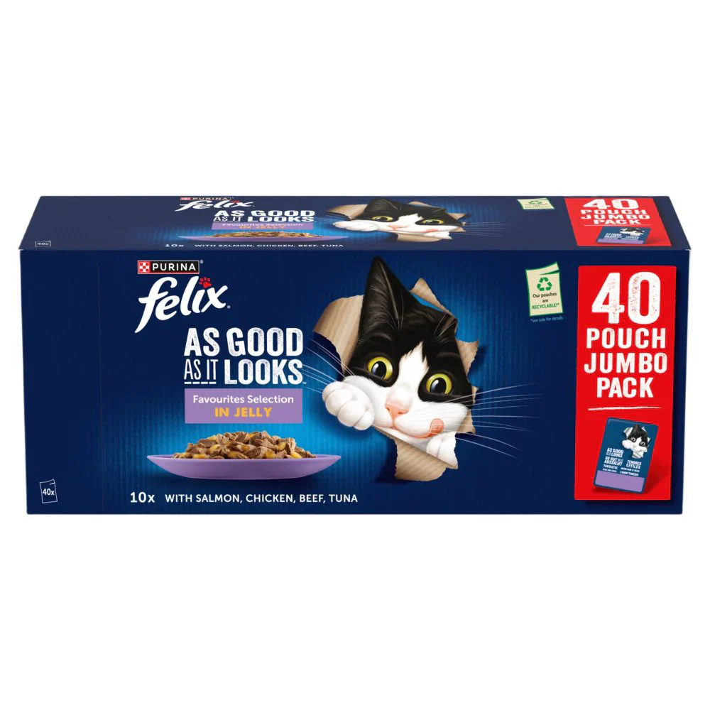 Felix Pouch As Good As It Looks Favourites in jelly 40x85g