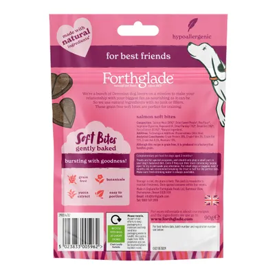 Forthglade Grain Free Soft Bites - Salmon 90g - Image 2