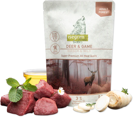Isegrim Roots Deer + Game Super Premium Wet Food 410g
