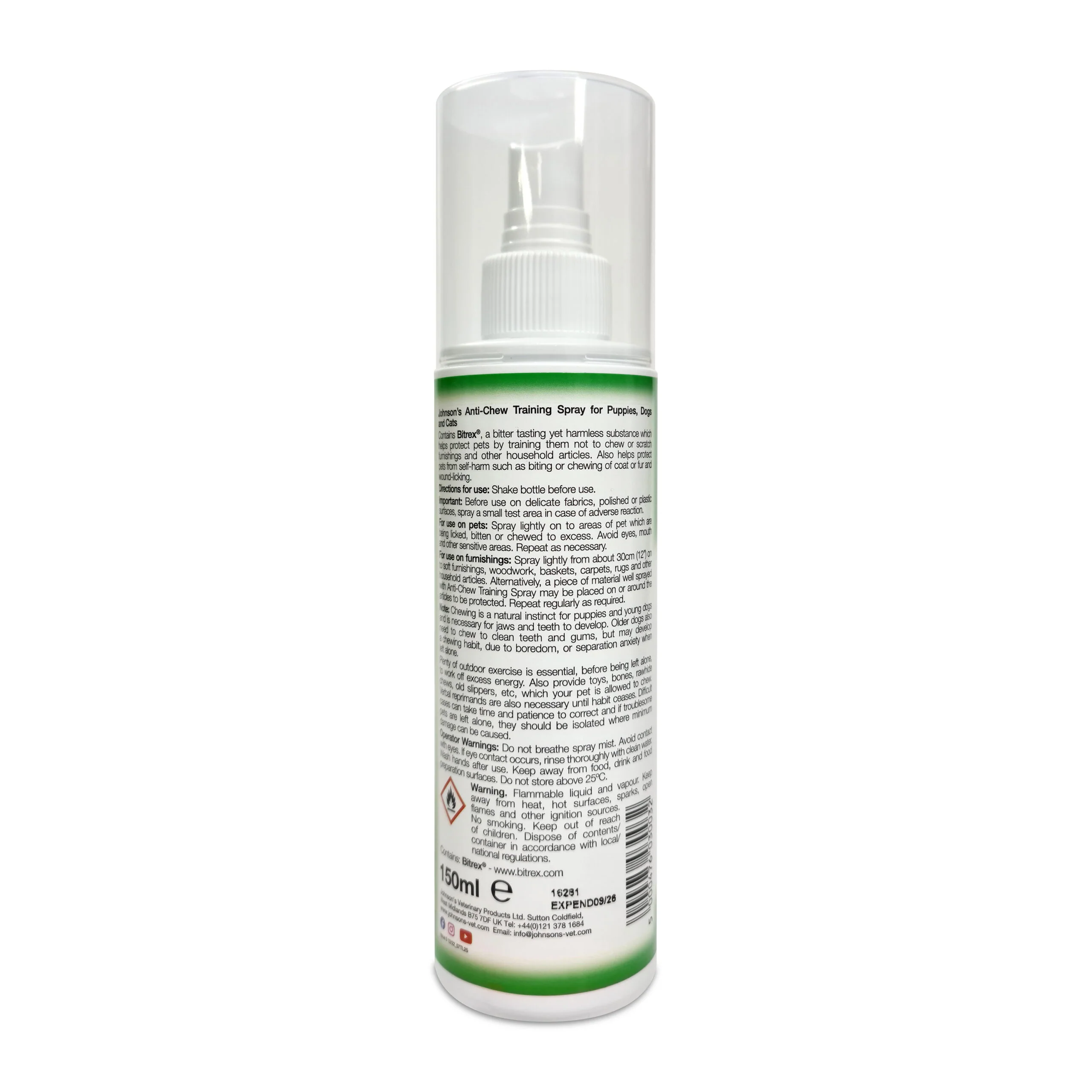 Johnson's Anti-Chew Spray 150ml - Image 2