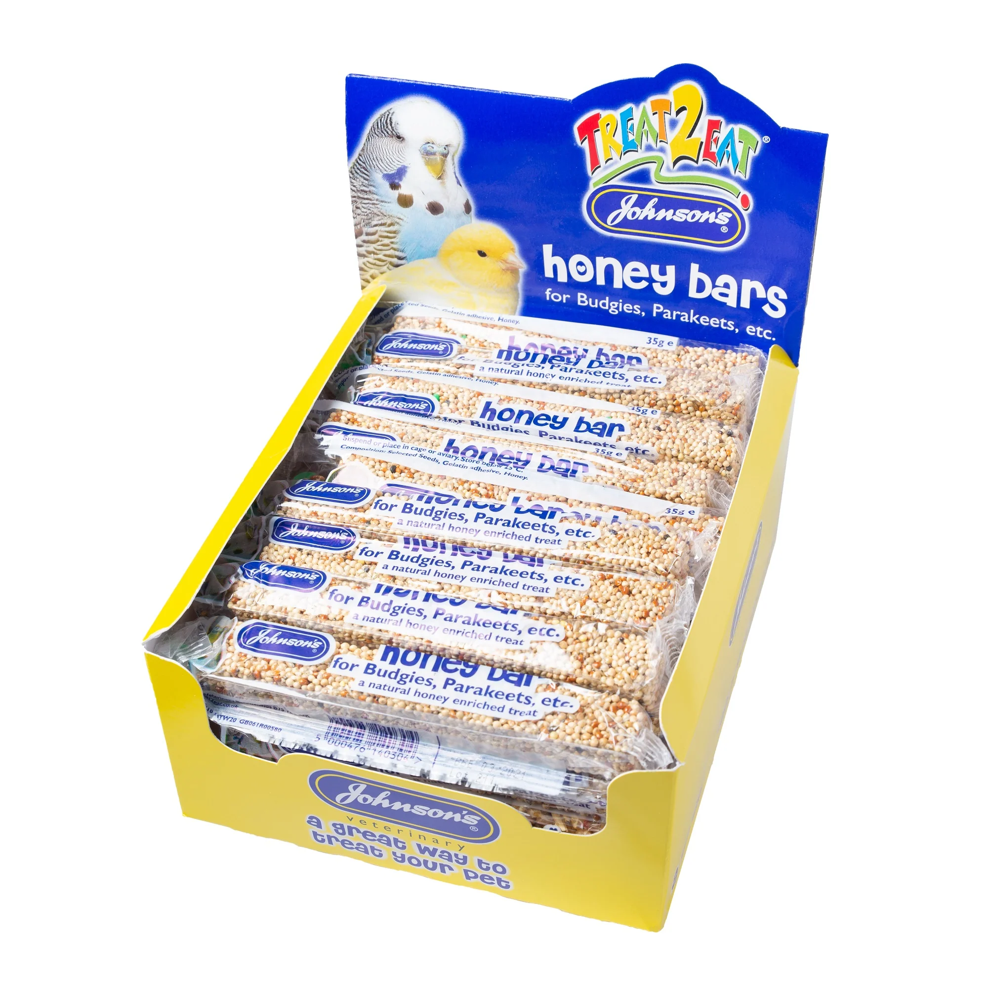 Johnson's Honey Bars for Budgies, Parakeets etc 35g - Image 3