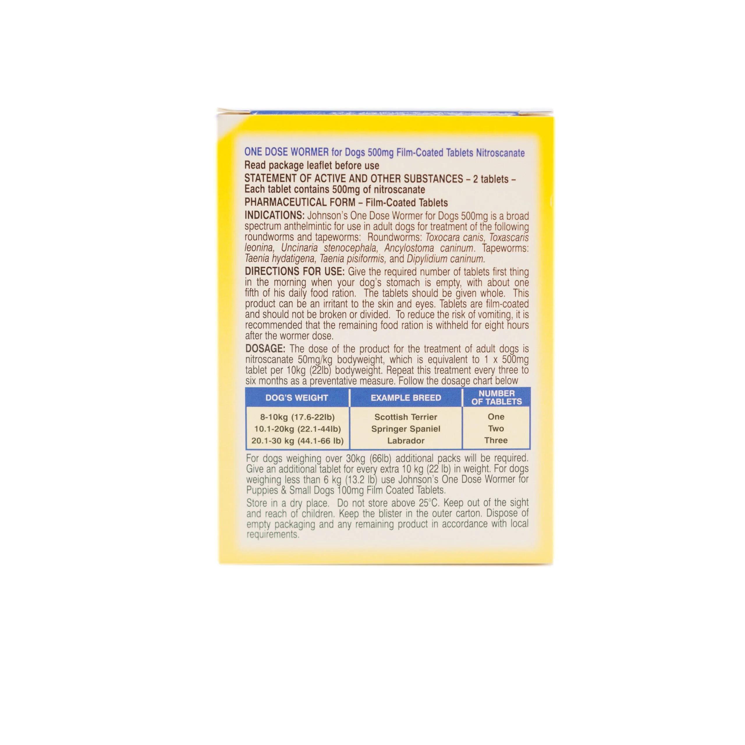 Johnson's One Dose Wormer – Size 2 - Image 3
