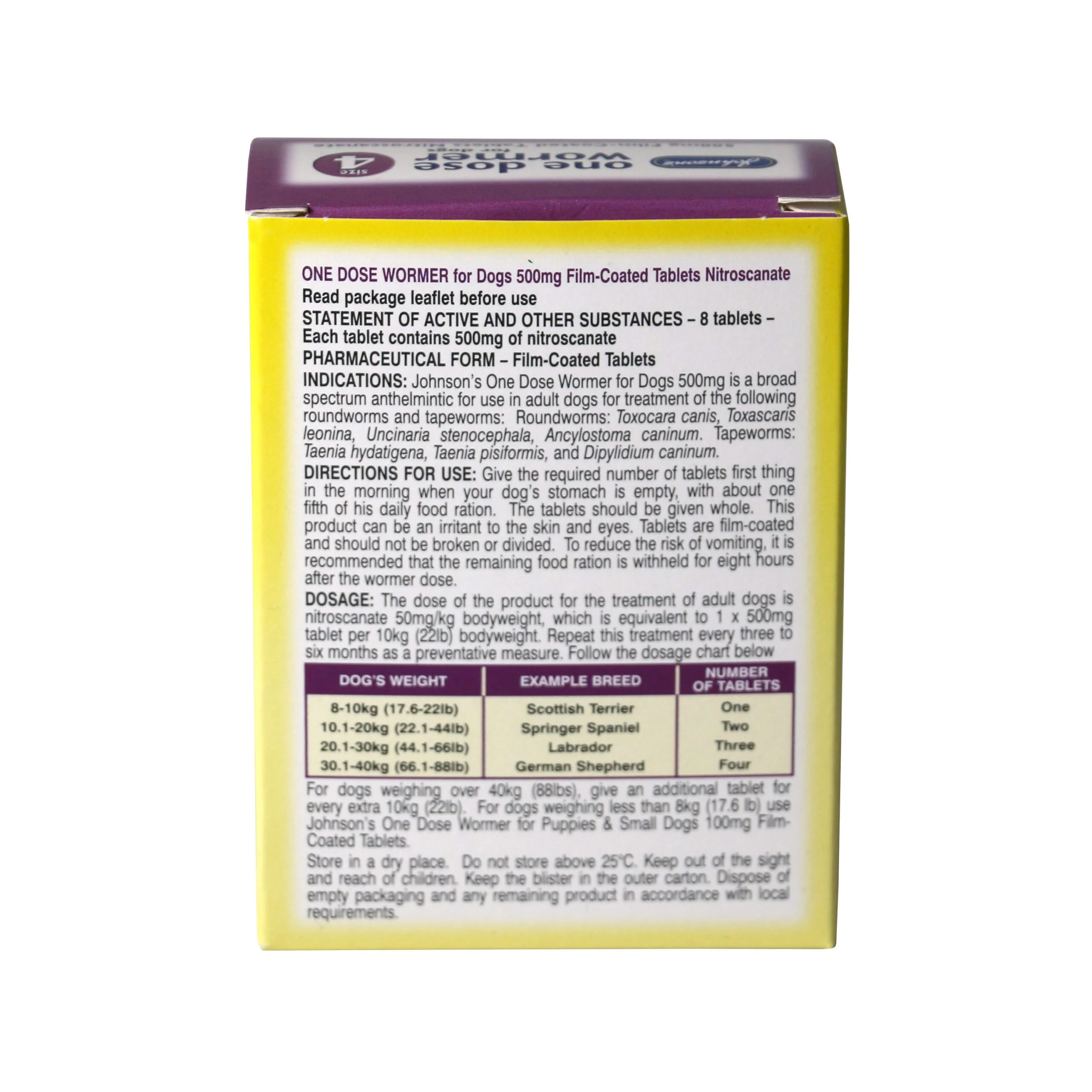 Johnson's One Dose Wormer – Size 4 - Image 2