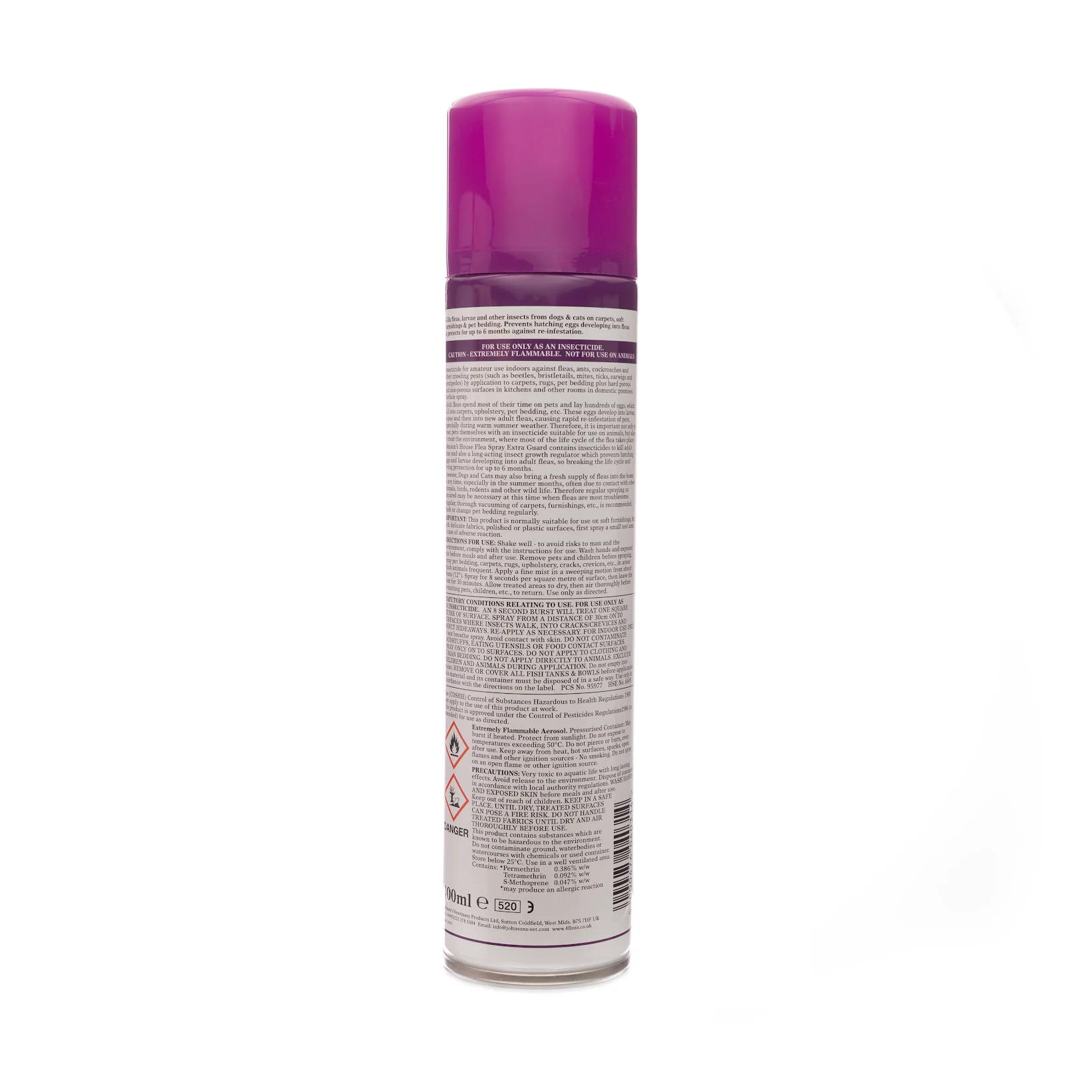 Johnson's Vet I.G.R. House Flea Spray – 400ml - Image 2