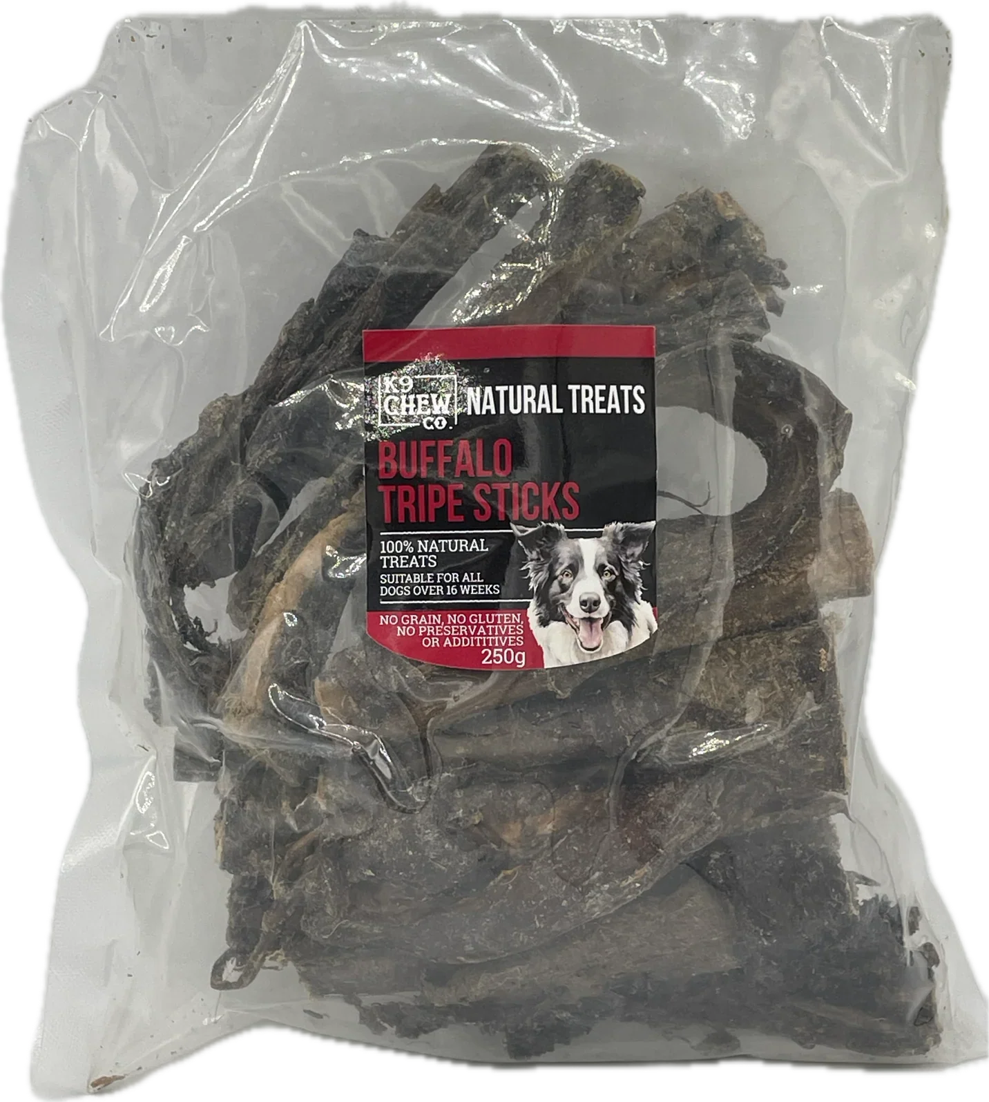 K9 Chew Co. Buffalo Tripe Sticks 250g