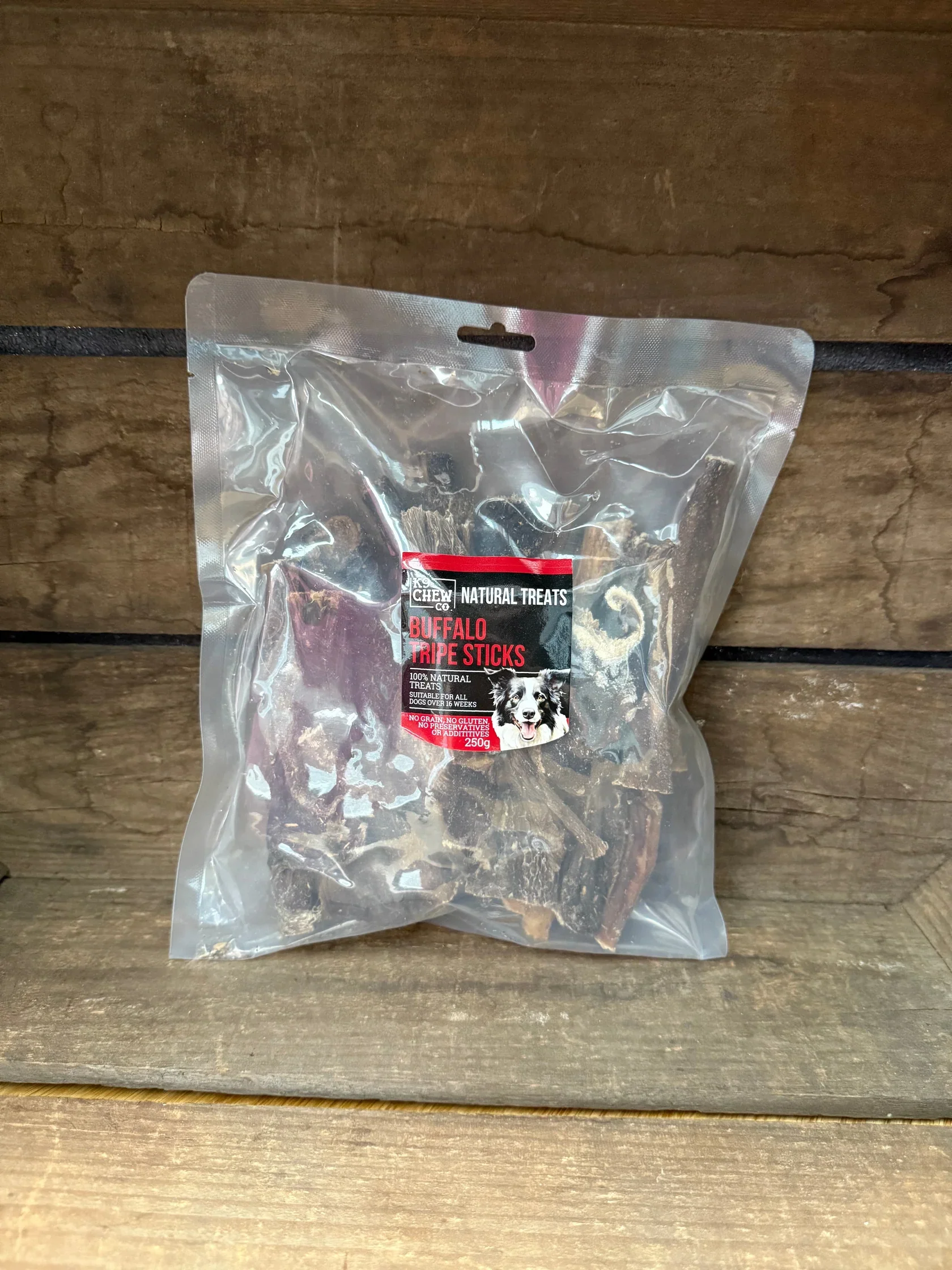 K9 Chew Co. Buffalo Tripe Sticks 250g - Image 2
