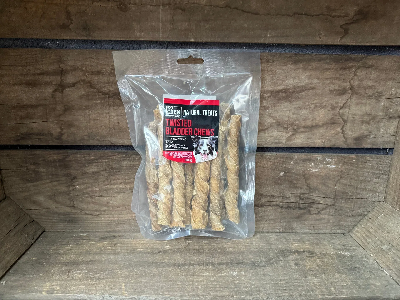 K9 Chew Co. Twisted Bladder Chews 100g - Image 2