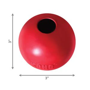KONG Ball Durable Dog Toy Medium/Large 7.6cm - Red - Image 3
