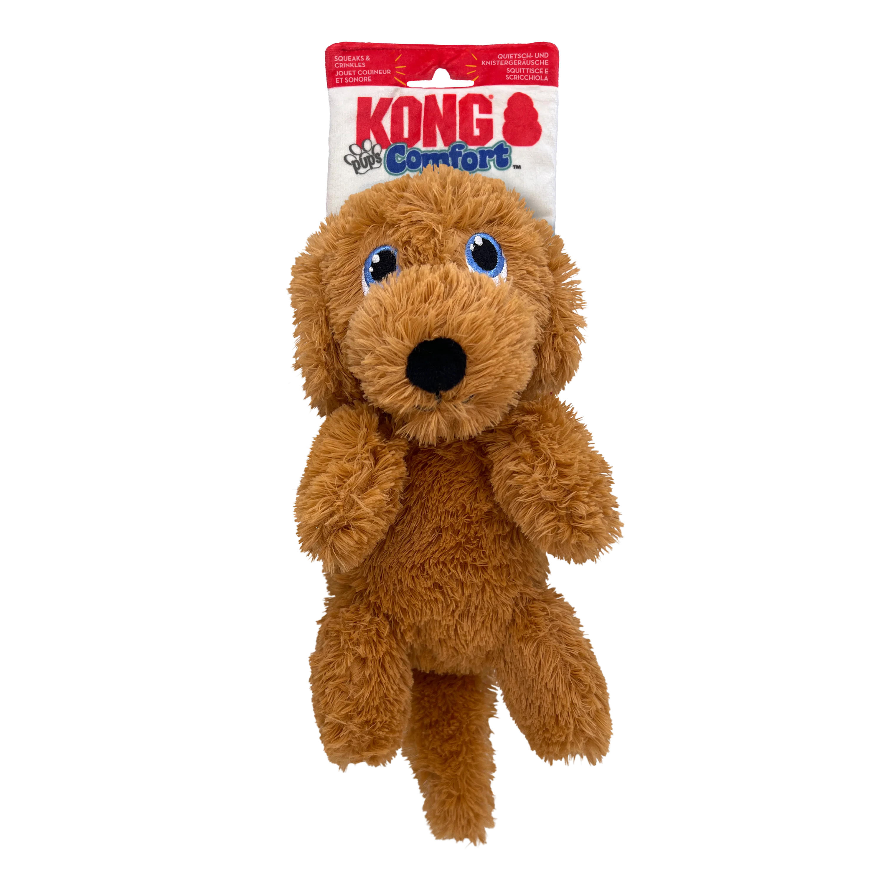 KONG Comfort Pups Goldie Plush Dog Toy Medium