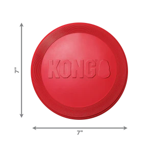 KONG Flyer Durable Flying Disc Dog Toy - Small Red (17.5cm) - Image 2