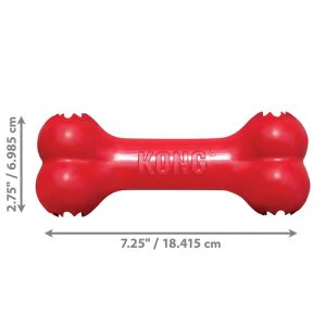 KONG Goodie Bone Treat Dispensing Dog Toy - Medium Red (18cm) - Image 2