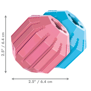 KONG Puppy Activity Ball Treat Dispensing Dog Toy - Small Blue/Pink (6cm)Dog Dog - Image 2