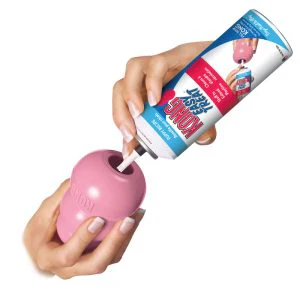 KONG Puppy Durable Chew Dog Toy - Large Blue/Pink (10cm) - Image 3