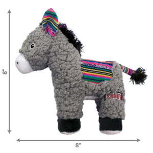 KONG Sherps Donkey Squeaky Plush Dog Toy - Medium - Image 3