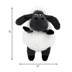 KONG Sherps Floofs Sheep Squeaky Plush Dog Toy - Medium - Image 2
