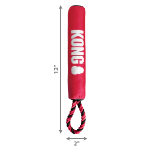 KONG Signature Stick with Rope Durable Tug Dog Toy - Medium - Image 2