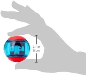 KONG Squeezz Action Squeaky Fetch Dog Toy - Small Red 3-Pack - Image 2