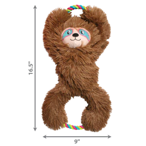 KONG Tuggz Sloth Squeaky Tug Plush Dog Toy - X-Large - Image 2