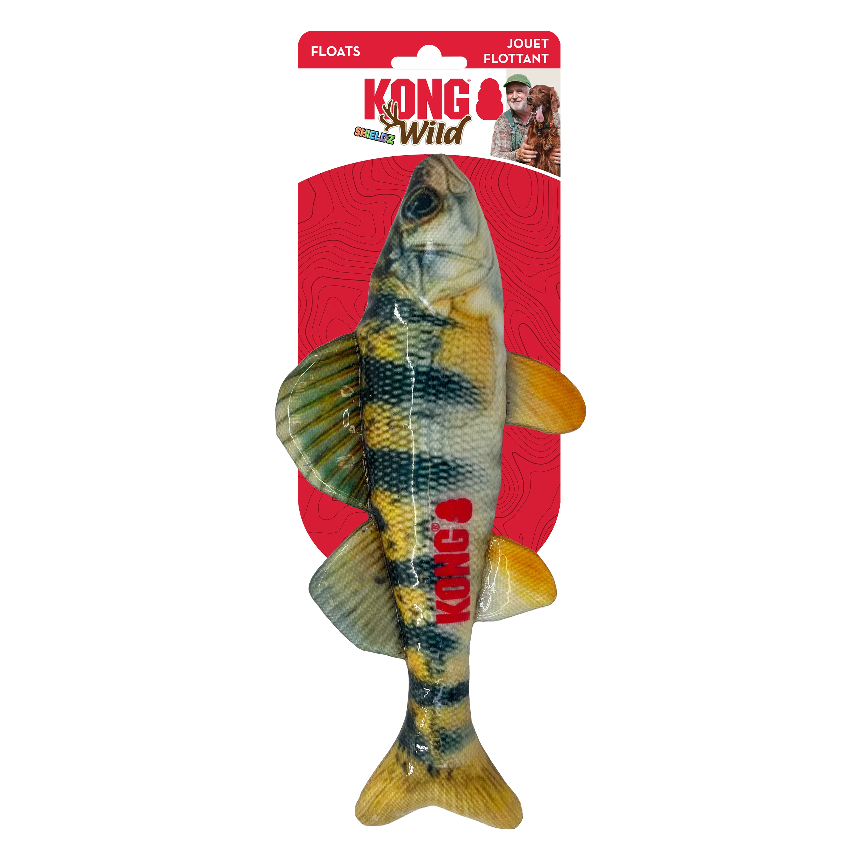 KONG Wild Shieldz Perch Durable Fetch Dog Toy - Medium