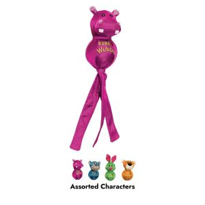 KONG Wubba Ballistic Friend Durable Squeaky Tug Dog Toy - Large Assorted (32cm) - Image 3