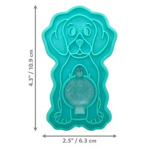 KONG ZoomGroom Gentle Rubber Grooming Brush for Dogs - Image 4