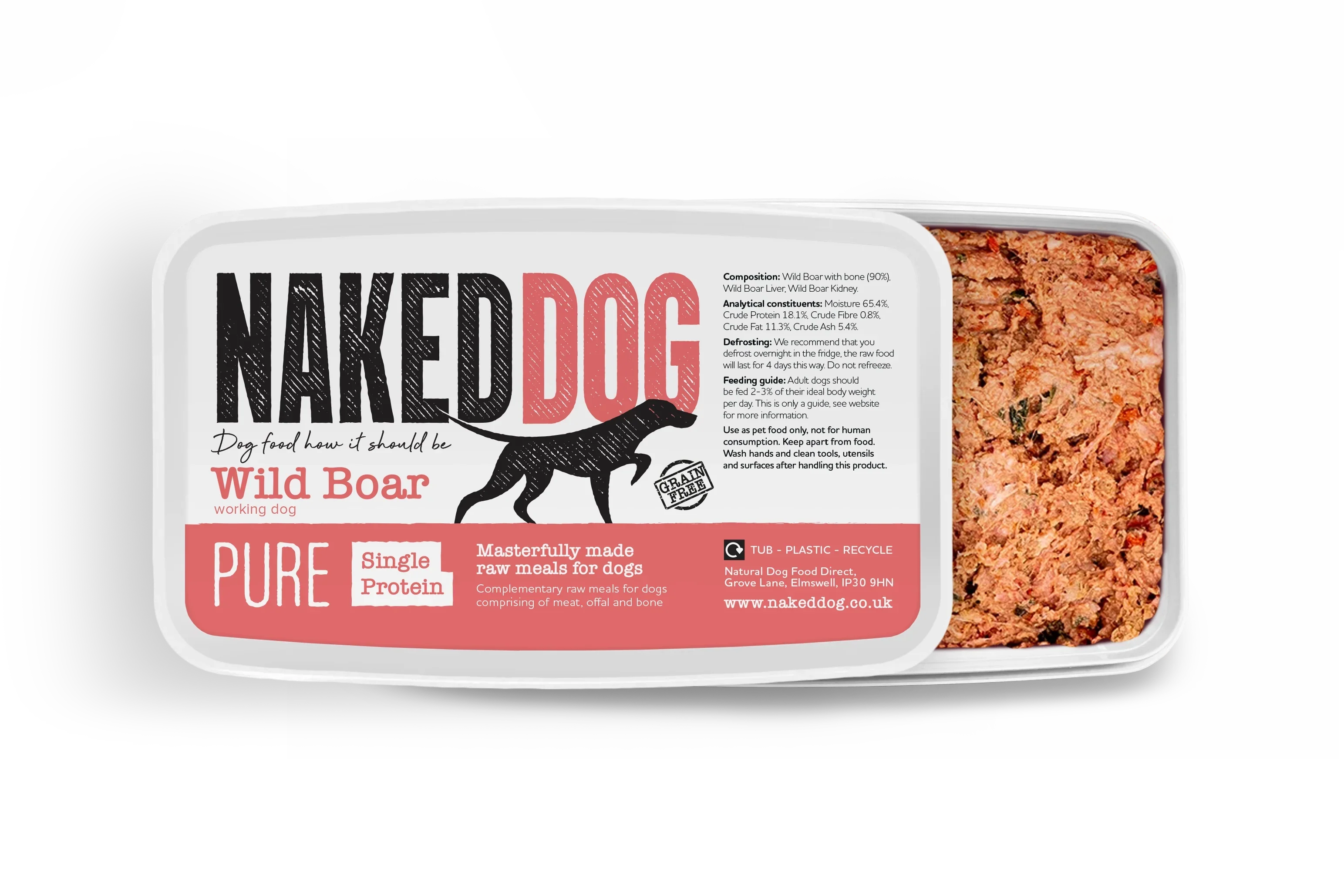 Naked Dog Pure Wild Boar 2x500g