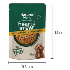 Natures Menu Chicken and Vegetable Hearty Stew Pouch 8x100g - Image 4