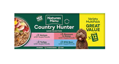 Natures Menu Country Hunter Game Meat Selection 12x400g Can Multipack