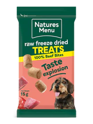 Natures Menu Freeze Dried Treats - Beef Bites 15g