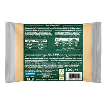 Natures Menu Frozen Complete & Balanced 80/20 Block - Goose & Turkey 500g - Image 2