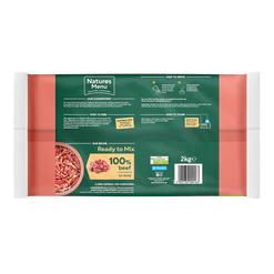 Natures Menu Frozen Ready to Mix 100% Beef Freeflow 2kg - Image 2