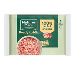 Natures Menu Frozen Ready to Mix 100% Lamb and Chicken Block 400g