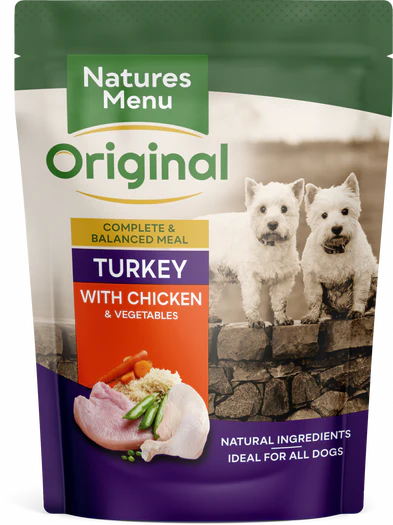 Natures Menu Original Turkey with Chicken Pouch 300g
