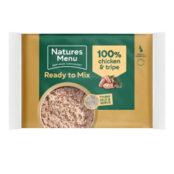 Natures Menu Ready to Mix 100% Chicken and Tripe Block 400g