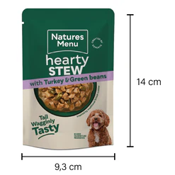 Natures Menu Turkey and Vegetable Hearty Stew Pouch 8x100g - Image 4