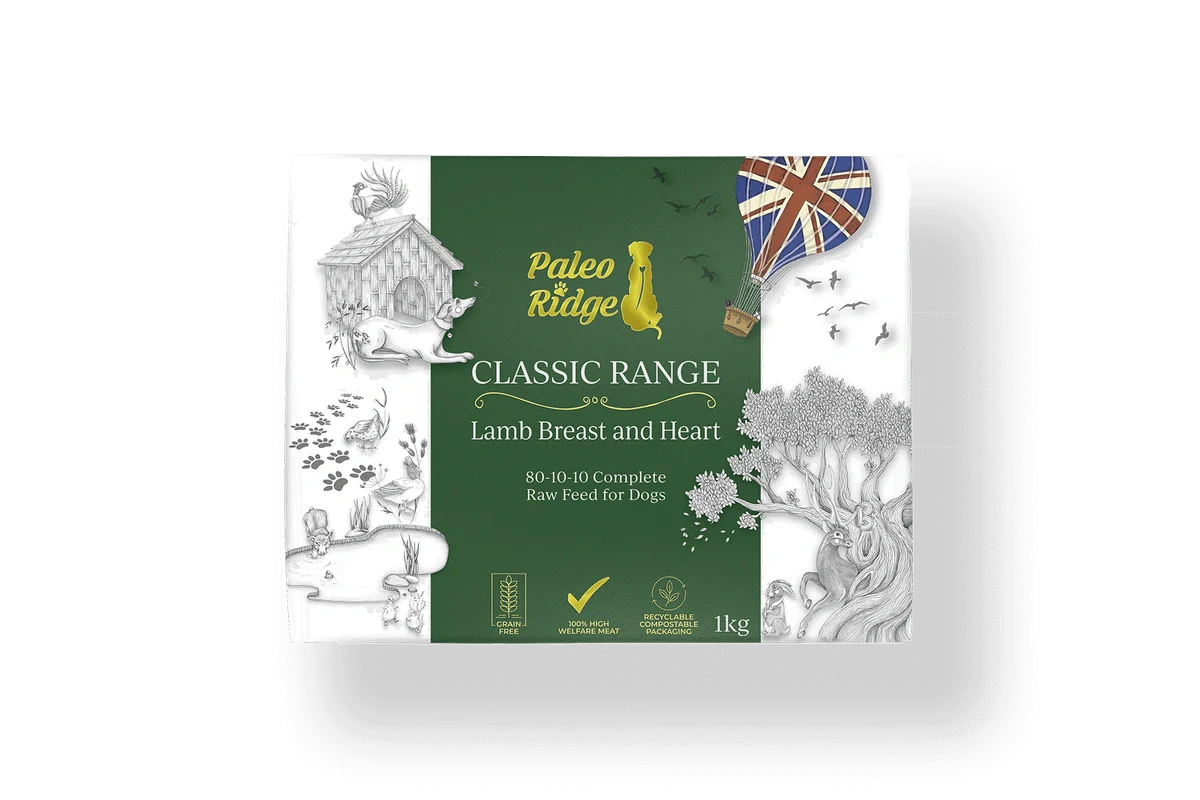 Paleo Ridge Classic Lamb Breast & Heart 1kg