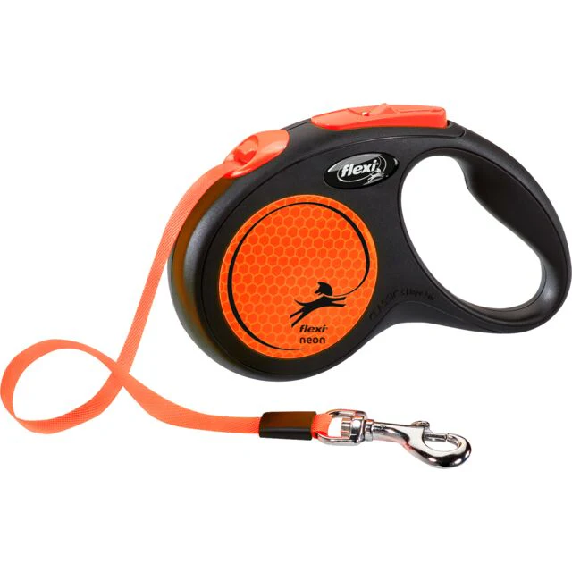 Trixie Neon Flexi Lead Orange Small