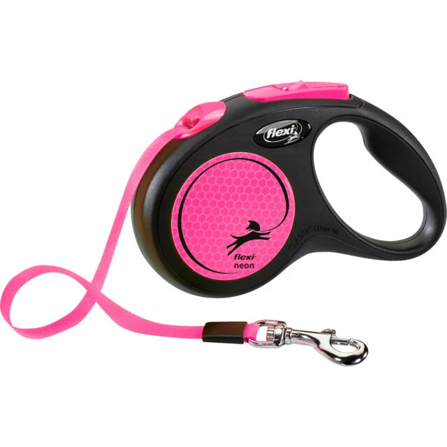 Trixie Neon Flexi Lead Pink Medium